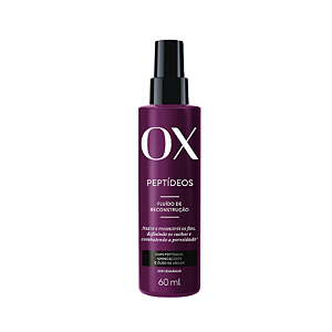 Fluído de Reconstrução OX Peptídeos Cabelos Cacheados, Crespos e Ondulados 60ml