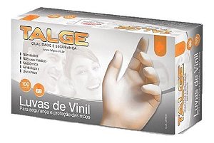 TALGE LUVA VINIL G CP 100UNID - TALGE