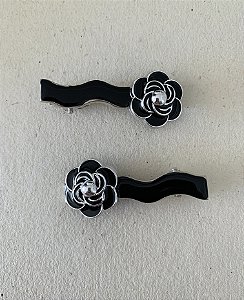 Presilha Ondulada Flor - DUPLA