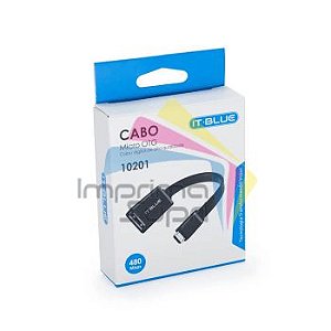 Cabo Micro OTG IT-BLUE Micro USB x USB-A