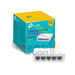 Switch 5 Portas Rj45 Tp-link Litewave Ls1005 Fast 10/100mbps