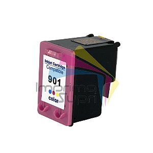 Cartucho HP Compatível (novo) 901 - Color - 13 ml