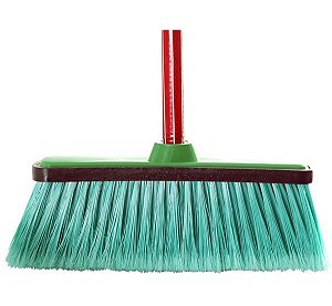 Vassoura de Nylon Gande c/Capa Plástica Econômica  DALCIN D133