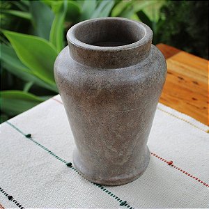 Vaso Modelo Jarra Em Pedra Sabão (20 x 11 cm)