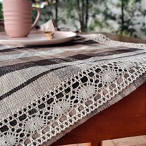 Goldstream Ponto xadrez Gingham Toalha de mesa 35,5 x 274 cm