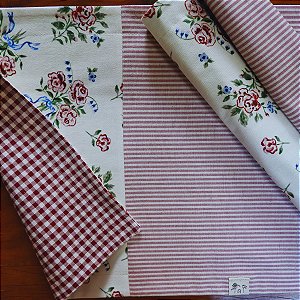 Jogo Americano em Patchwork Moderno Kit com 02 peças