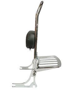 Sissybar encosto Easy Rider destacável  Softail Deluxe até 2017 com bagageiro