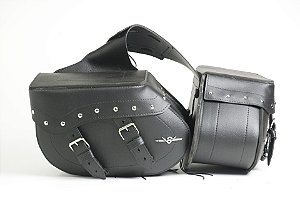Kit Alforje Grande e suporte de alforje para Royal Enfield Meteor 350