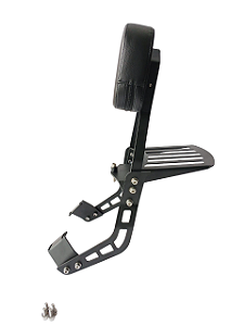 Sissybar Encosto Fixo Shineray Titanium 250 Preto Fosco 2025 em diante