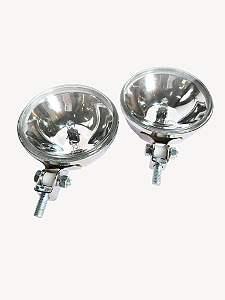 Par de farol auxiliar Fortluz 969c cromado