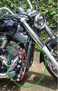 Pedaleira Protetor de motor Shineray SBM Denver 400