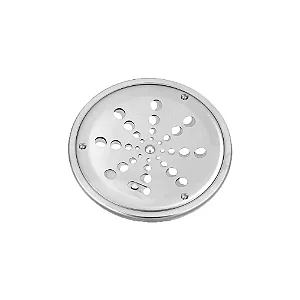 GRELHA INOX REDONDA 15CM C/ FECHO