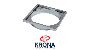 PORTA GRELHA NR 60 QUADRADA CROMADA 100MM KRONA