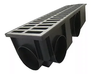 CONJUNTO DE CAIXA COLETORA COM GRELHA ESCOVADA 50CM