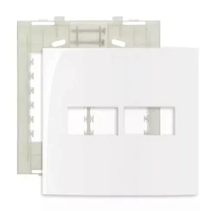 CONJUNTO PLACA 4X4 2 POSTOS HORIZONTAL BR C/SUP SLEEK