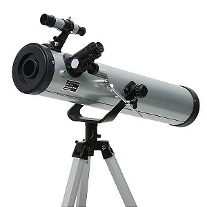 Telescópio Astronômico e terrestre azimutal  f70076m objetiva 76mm focal 700mm Tssaper TSLES776