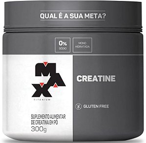 Creatina 100% Pura (300g) Max Titanium