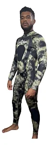 Roupa Camuflada Inteira Com Protetor De Peito E Joelho 3mm