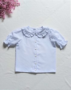 Blusa Branca com gola