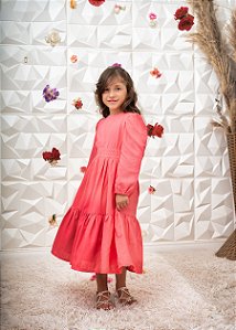 Vestido rosa furta-cor