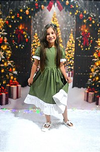 Vestido verde militar