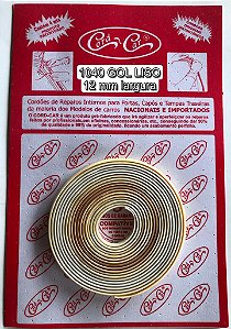 Filete de Calafetação Automotiva  4 metros GOL, Ford Ka, Celta, Palio, Vectra LISO 12 mm largura