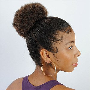 Aplique Rabo de Cavalo Ponytail AFRO PUFF WNT - Caramelo