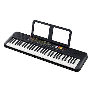 Teclado Yamaha PSR F52 Preto 61 Teclas 158 Estilos