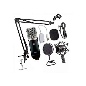 Kit Microfone Cond+Suporte Articulado Custom Sound CSMC 6K
