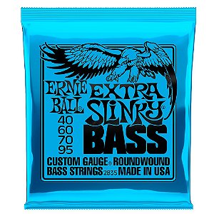 Encordoamento Ernie Ball Baixo 040-095 Extra Slinky Niquel P02835