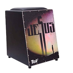 Cajon Elétrico Nobre Tok Jesus com Bongô embutido