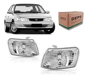 Pisca Seta Lanterna Dianteira Corolla 1998 até 2002 Brasileiro Sem Lâmpada