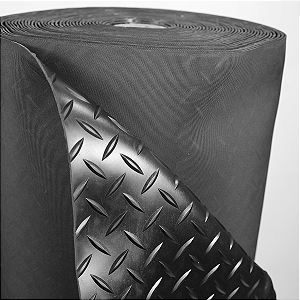 Lençol Piso Borracha Antiderrapante Diamante 3mm 1,40m x 6m