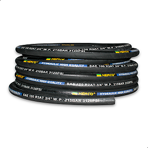 Mangueira Hidráulica R2 At 2 Trama Aço 3/4" pol Menco - 30 Mts