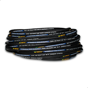 Mangueira Hidráulica R2 At 2 Trama Aço 3/8 Menco - 45 Mts