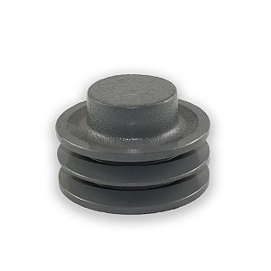 Polia Ferro Fundido para Correia em V 80mm 2 Canais Perfil A