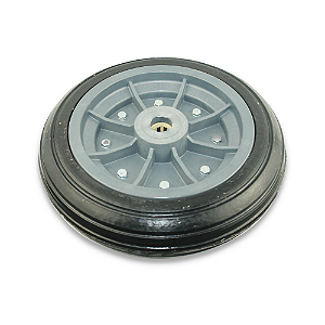 Roda Borracha Maciça PPR 300-8 com Rolete para Carriolas
