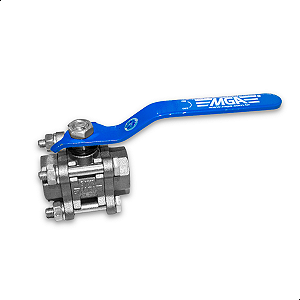 Valvula Registro Esfera Tripartida Inox MGA 1/2" BSP