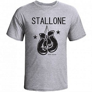 Camiseta Stallone Rocky Balboa Cinza Mescla