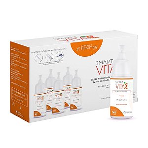 Smart Vita C Fluído Antioxidante Cutêaneo Monodose 5ml Para Microagulhamento - 5 Unidades - Smart GR