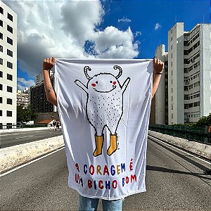 Coragem é Um Bicho - Canga / Bandeira - El Cabriton Camisetas ...