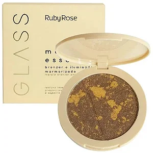 BRONZER E ILUMINADOR MARMORIZADO RUBY ROSE COR MB02