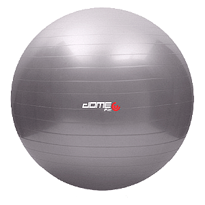BOLA SUÍÇA PILATES CINZA 55CM + bomba infladora
