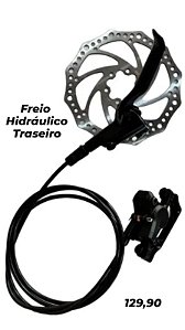 Freio a disco hidráulico para bike - somente traseiro