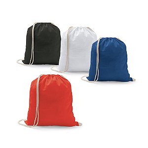 Sacola tipo mochila 100% algodão (100g/m²) Código 92914