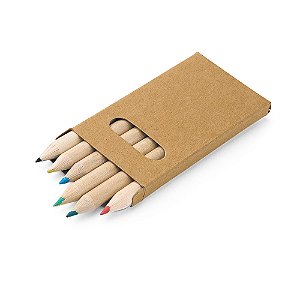 Caixa de mini lápis de cor com 06 unidades 51750
