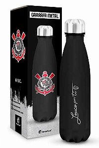 Garrafa Termica Metal Emborrachado Neo Corinthians Oficial