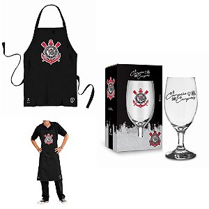 Conjunta Taça E Avental Time do Corinthians Gaviões da Fiel