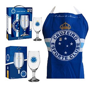 Conjunta Taça E Avental Time do Cruzeiro Raposa Oficial