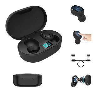 Fone De Ouvido Bluetooth 5.0 Par Sem Fio Duplo